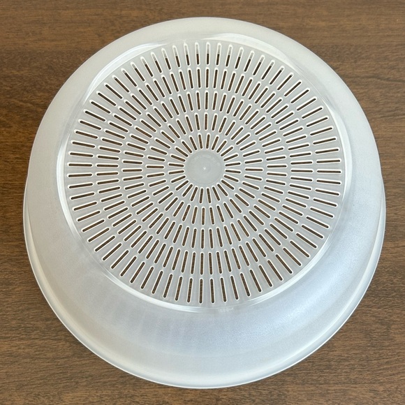TUPPERWARE 10" CRYSTALWAVE STEAMER STRAINER ~ USA! - Picture 4 of 6